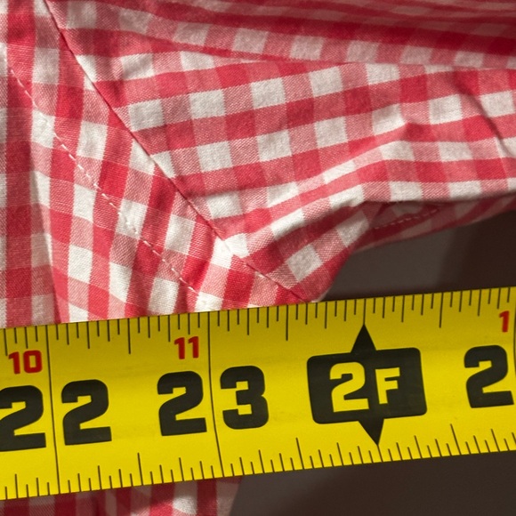 Tommy Hilfiger Men's Size XL LS Pink & White Checked Dress Shirt 100% Cotton - Picture 9 of 9